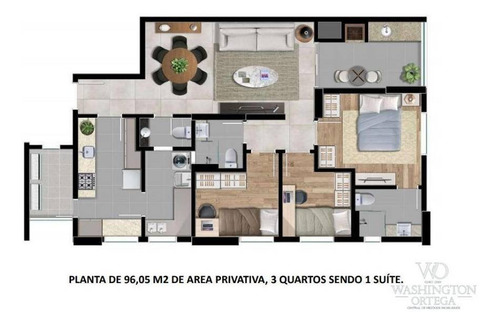 Imagem 19 de 22 de Apartamento À Venda, 96 M² Por R$ 891.000,00 - Batel - Curitiba/pr - Ap0578