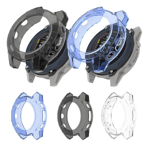 Funda De Reloj De Tpu Blanca Transparente Para Garmin Descen