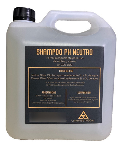 Shampoo Ph Neutro Carro Moto 4000ml