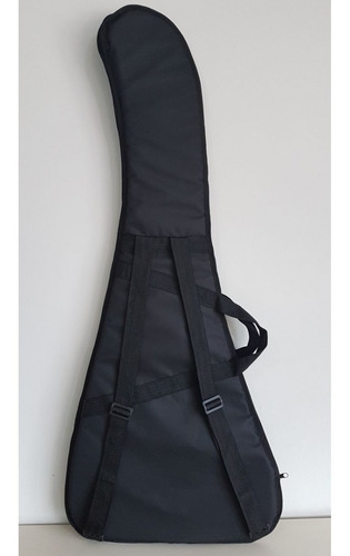 Capa Bag Guitarra Soft Case Flying V Almofadada - Preto