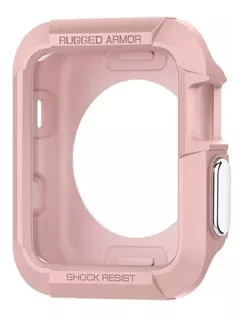 Case Spigen Rugged Armor Para Apple Watch 38mm S.1/2/3 Rose