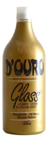 Escova Progressiva D Ouro Gloss Sem Formol Matizadora 1000ml