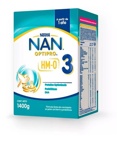 Fórmula Infantil Nan® 3 Optipro Multipack 1400grs