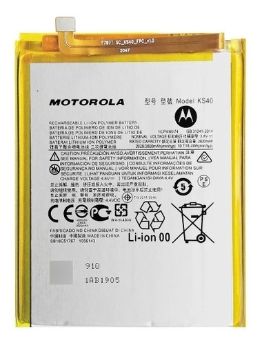 Bateria Pila Motorola Moto E6s Ks40 Delivery 