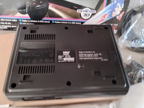 Sega Genesis Mini Mega Drive Completo Original 2 Controles Preto