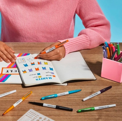 Set 6 Flair Bold Punta 1.2mm Papermate