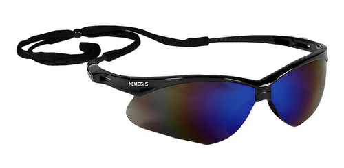 Gafas Nemesis Lente Azul Espejo Marco Negro Importadas Usa