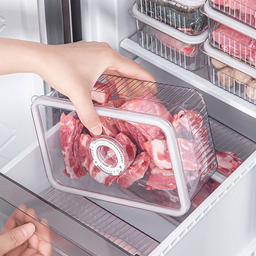 Organizador De Refrigeración O, Apilable, De Plástico Transp
