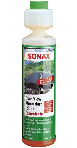 Limpiaparabrisas Sonax Clear View Vision Clara Rinde 25l 