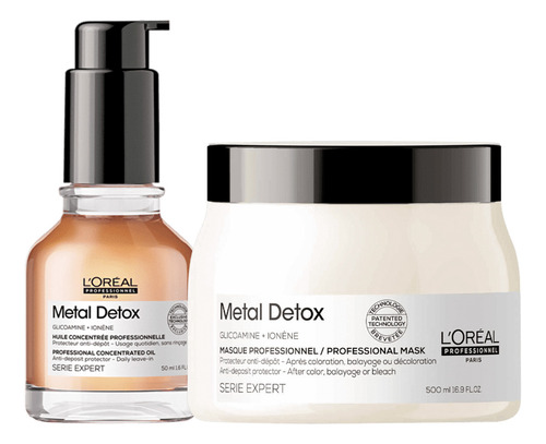 Kit L'oréal Professionnel Metal Detox Máscara G E Óleo