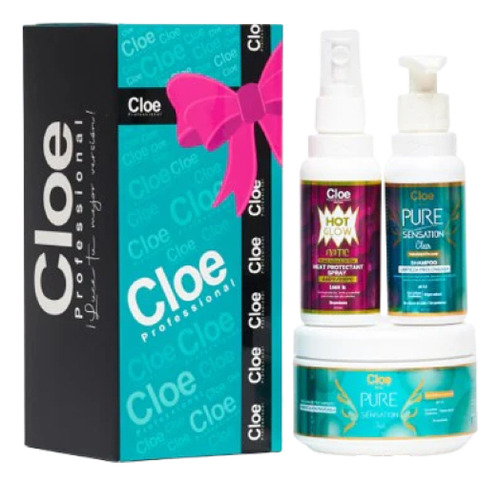 Cloe Kit Pure Sensation Clear Cabello Graso 270g+200ml