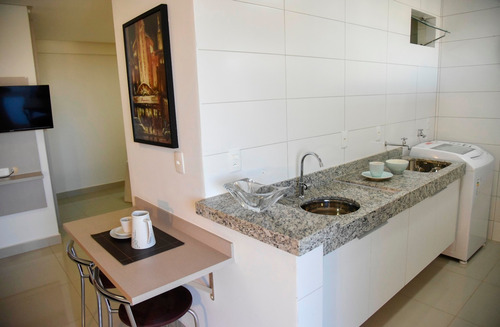Imagem 13 de 14 de Apartamento Flat Mobiliado, Setor Bueno, Pronto Para Morar