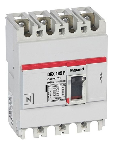 Interruptor Automatico 4p 20a 36ka Drx 27071 Legrand
