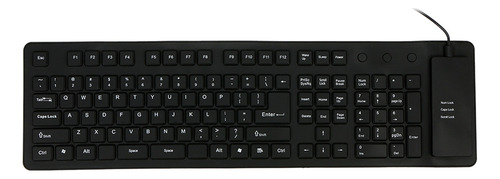 Teclado Usb De Silicona Ible Para Computadora Portátil O De