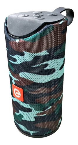 Caixa Bluetooth Portátil Multimídia Fm Sd P2 Usb Mic Exbom Cor Camuflado