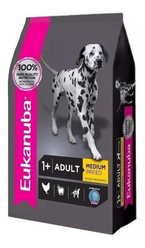 Alimento Eukanuba Adult Mini para perro adulto de raza  mediana sabor mix en bolsa de 2.3kg