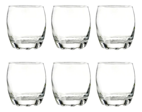 Set 6 Vasos Bajos Modelo Napoles 290ml Jugos Tragos Bebida