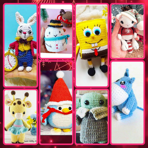 Kit Imprimible Amigurumis +1000 Patrones Pdf (Usado)