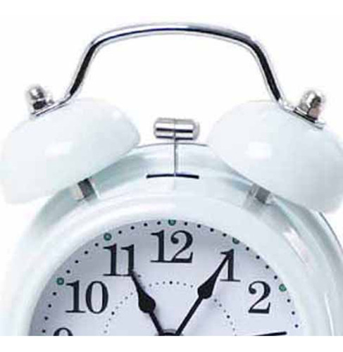 Reloj Despertador Analógico De Cuarzo De 3 Pulgadas Con Dobl
