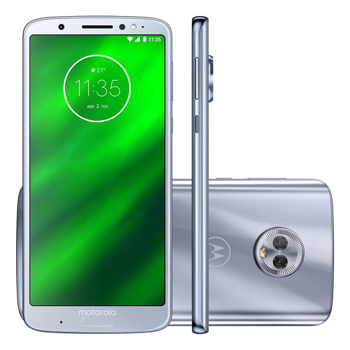 Celular Smartphone Motorola Moto G6 Plus Xt1926 64gb Azul Topázio - Dual Chip