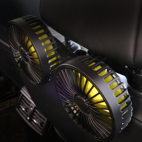 Ventilador Ajustable En 360°, Soporte De Vehículo Para 3 Cam