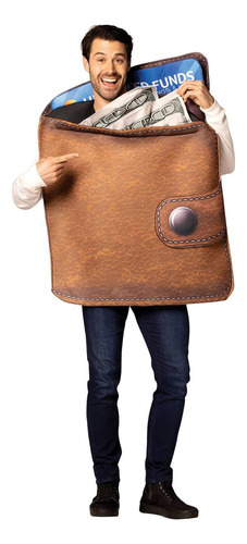 Rasta Imposta Cartera Marrón Para Hombre Disfraz De Hallowee
