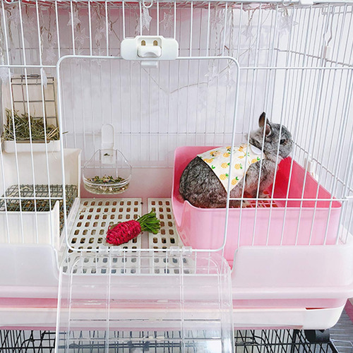 Caja De Arena Para Conejos Linifar Extra Grande Con Juego De