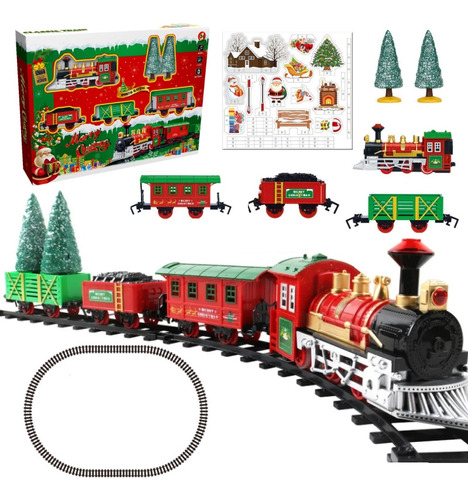 Anriy Decoraciones Navideñas, Tren Eléctrico Con Música,