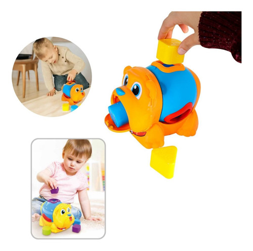 Brinquedo Cachorro Encaixar Peças Bebês Didático Aprender