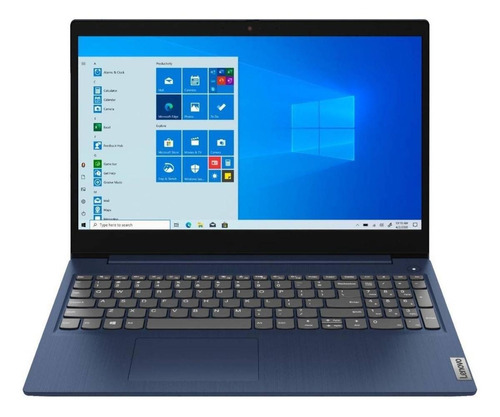 Laptop  Lenovo IdeaPad 15IML05  abyss blue táctil 15.6", Intel Core i3 10110U  8GB de RAM 256GB SSD, Intel UHD Graphics 620 1366x768px Windows 10 Home