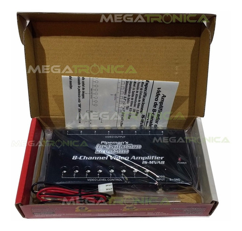 Splitter Amplificador Distribuidor Rca 1x8 Av Reg-indi A 12v