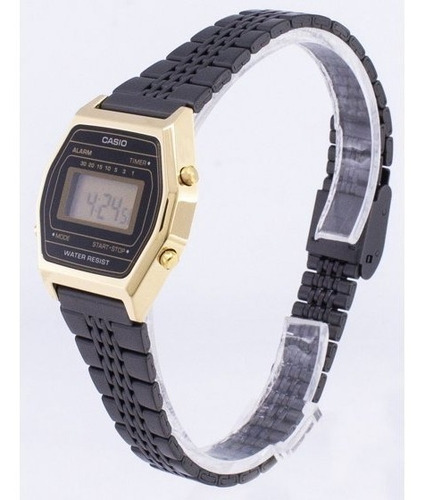 Relógio Vintage Casio La690wgb-1df Dourado/preto