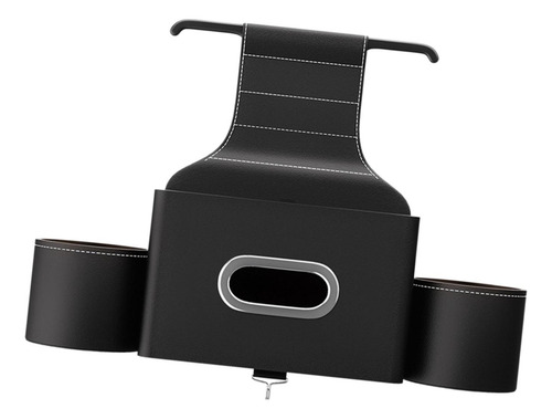 Contenedor De Almacenamiento Para Respaldo De Asiento, Negro