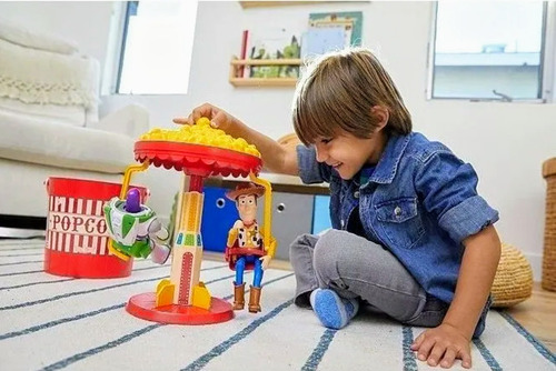Set De Carrusel Toy Story Con Figura De Woody De 23 Cm!