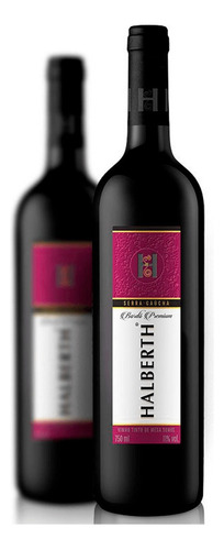 Vinho Tinto Suave Halberth Bordô Premium 750ml 