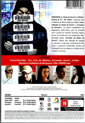 Mr Robot Sociedade Hacker 2temporada Completa -original