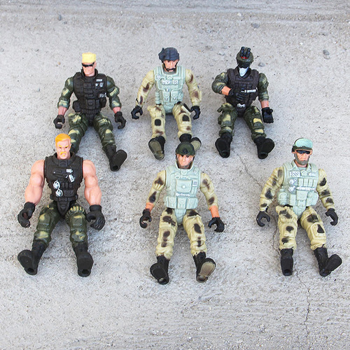Conjunto De Figuras De Ação Masculinas, 6 Peças,