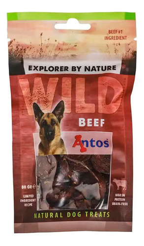 Antos Wild Beef Sachet 80 Gr Carne De Res 