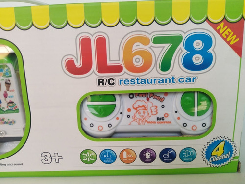 Imagen 3 de 4 de Camioneta Radio Control Remoto Coche Restaurante Juguete