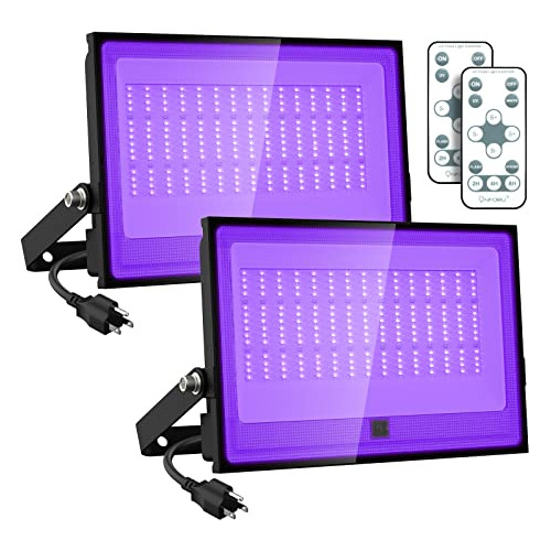 100w Led Black Light With Remote, Halloween Outdoor Dim...