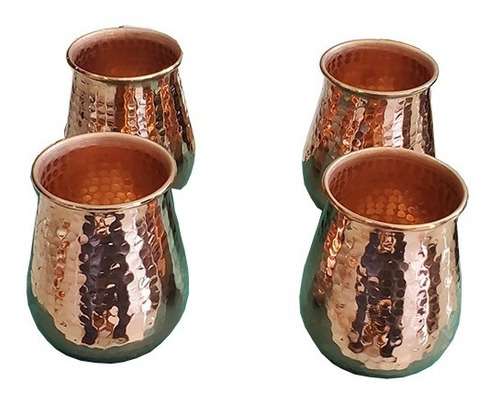 Vaso Estilo Gota Frabricado En Cobre 500ml