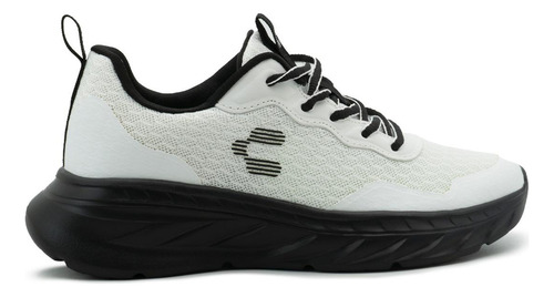 Tenis Charly Para Caballero Walking Light Blanco Negro 22-29