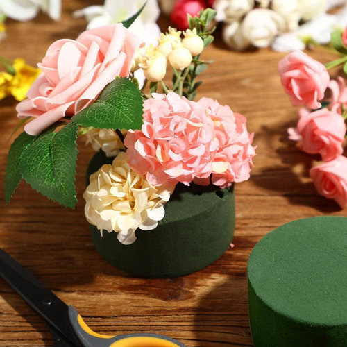 Lama De Espuma Para Arranjos De Flores De Espuma + Tigela