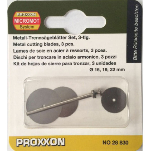 Kit de 3 sierras circulares de acero - Proxxon - 28830