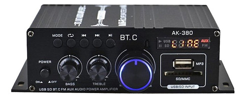 Mezclador De Audio Ak380 800w Ak380 800w Negro Ak380 800w