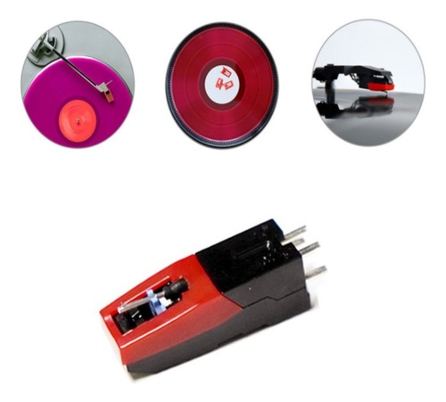 Pct 2 Capsula C/ Agulha Toca Disco Philips As125 As-205 As 3