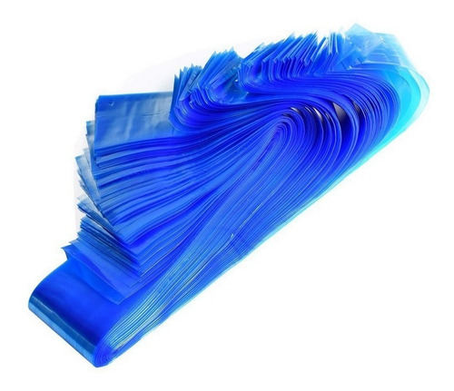 200pzs Cables De Clip De Tatuaje Desechables De Plástico Azul