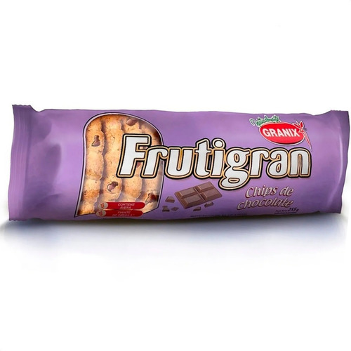 Imagen 2 de 7 de Galletitas Frutigran Chips De Chocolate Granix X3 Paquetes