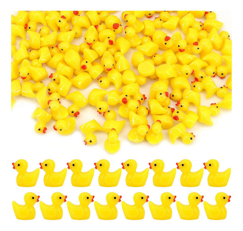 H 100 Patos Amarillos De Resina Para El Baño