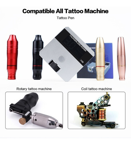Fuente De Poder 3a Para Tatuar Calidad Premium Color Plateado